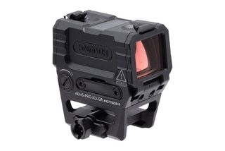 Holosun AEMS PRO X2 Multi Reticle Green Dot Sight has a black finish